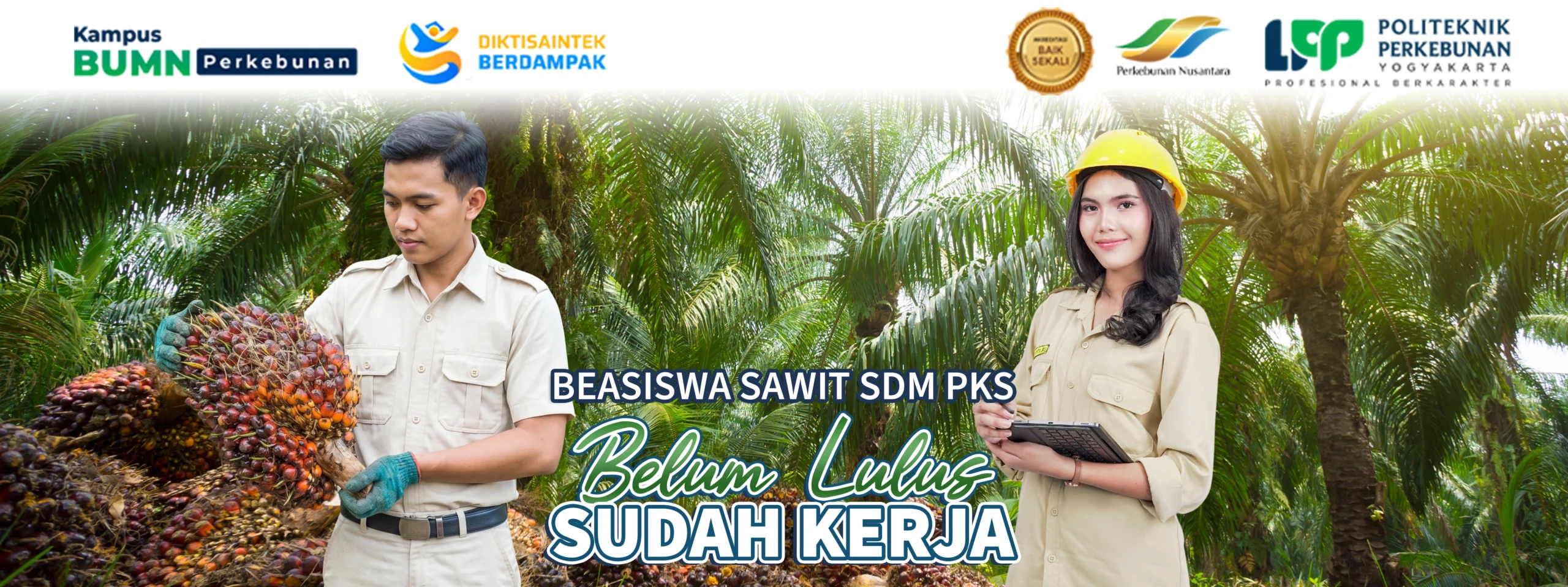 Beasiswa Sawit 2026 resmi dibuka untuk calon mahasiswa Indonesia. Kuliah gratis di Politeknik LPP Yogyakarta