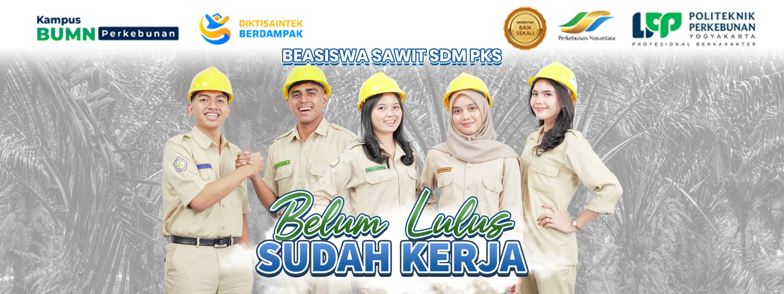 Kampus penerima Beasiswa Sawit adalah Politeknik LPP Yogyakarta dengan pilihan program D2, D3, dan D4 serta peluang kerja yang luas.